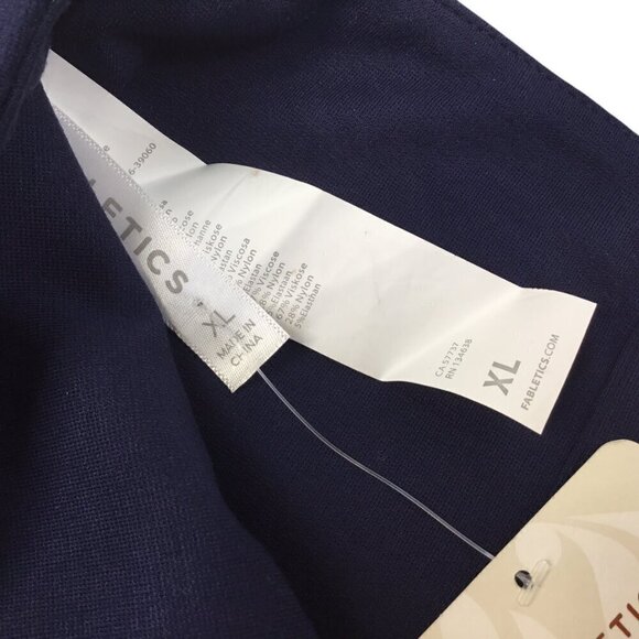 Fabletics Ponte Kick Flare Pant XL Tall NWT High Rise Side Zipper Navy Blue - Picture 5 of 6